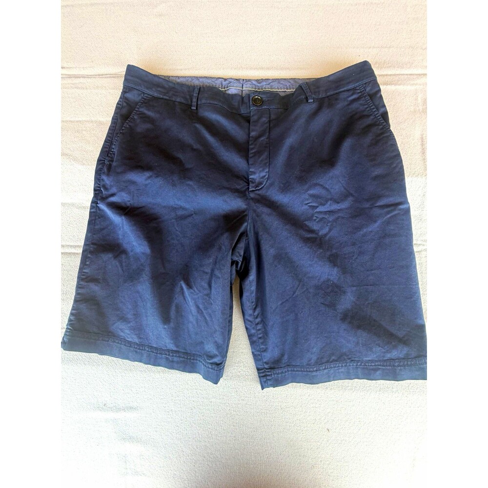 Brunello Cucinelli Men's Chino Shorts Blue Flat Front Zip M289LV036YUSA sz40 us